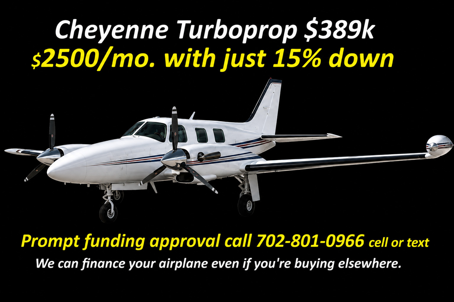1980 Piper Cheyenne I Own for $2500/mo.