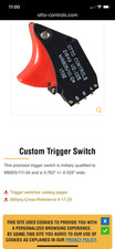 aircraft trigger switch U2-025 M8805/111-04