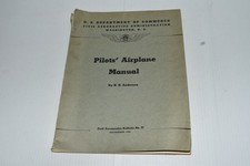 1940 PILOTS AIRPLANE MANUAL BOOK N.O.