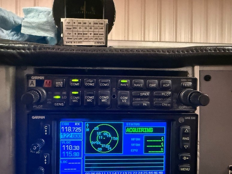 Garmin GMA 340 audio panel with
