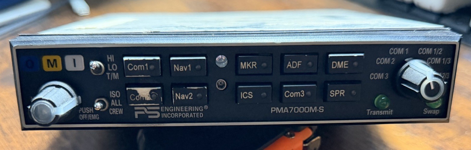 PS Engineering PMA7000M-S Audio Selector Panel