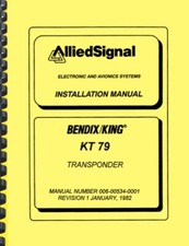 Bendix King KT79 KT-79 Transponder INSTALLATION MANUAL