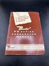 Bendix PS Series Carburetors Operation,