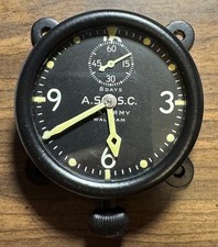 1915 Waltham Airplane Aircraft Clock XA