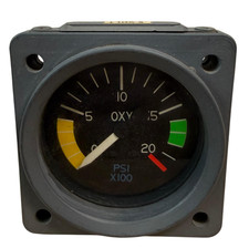AIRCRAFT OXYGEN PRESSURE GAUGE -