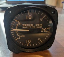 Aircraft Vertical speed gauge 0-20000