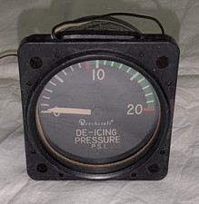 Beechcraft De-Icing Pressure Gauge 0-20 PSI