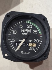 Beechcraft Tachometer Hour Meter 36-380007-3 Aircraft