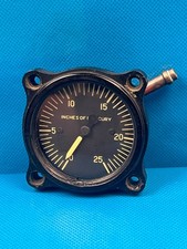 Cessna Analog Aircraft pressure Gauge Inches