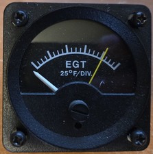 Cessna EGT Gauge P/N 45812 working