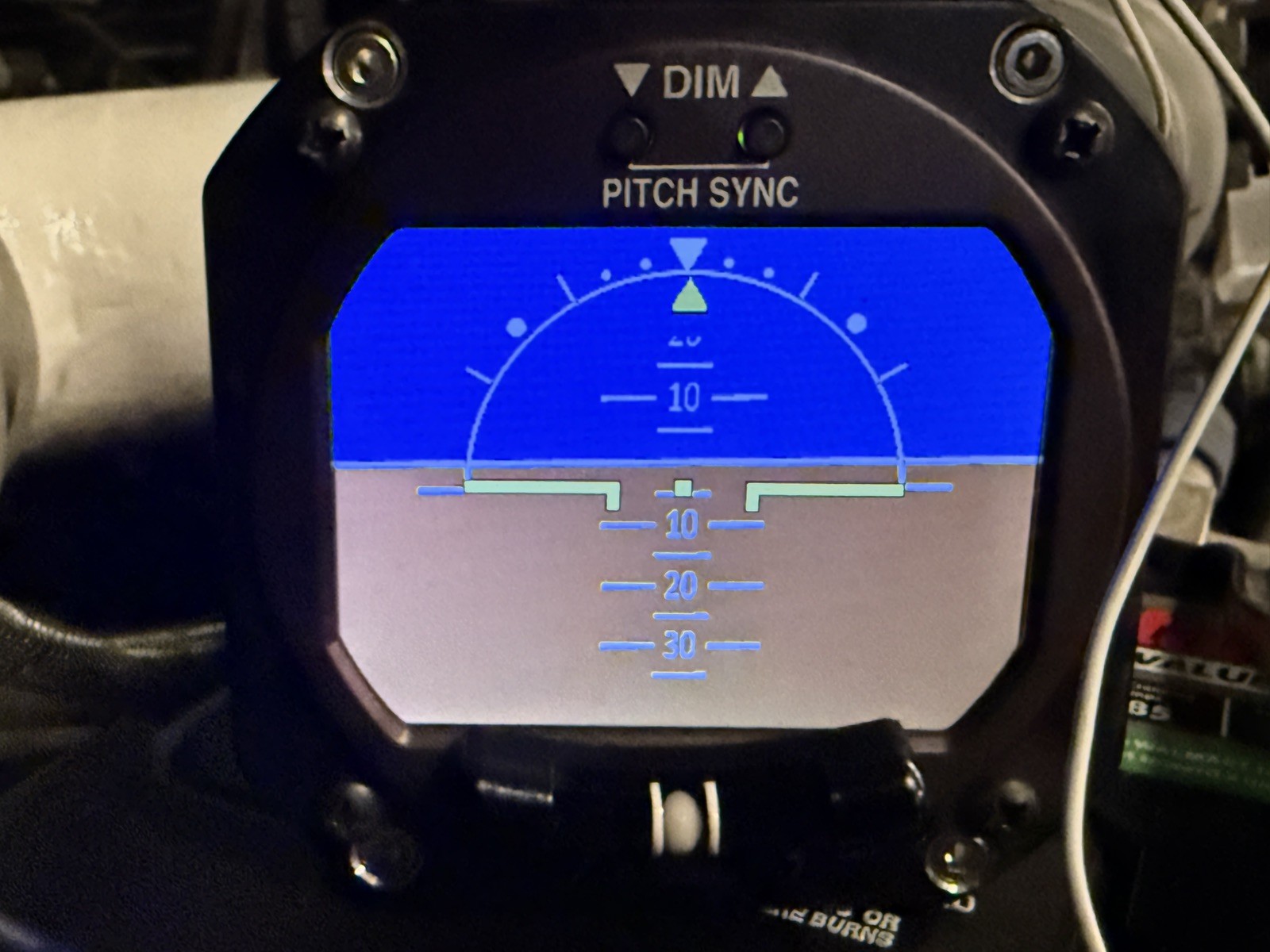 RC ALLEN RCA2610-3 Digital Attitude Indicator 102-0403-03-01