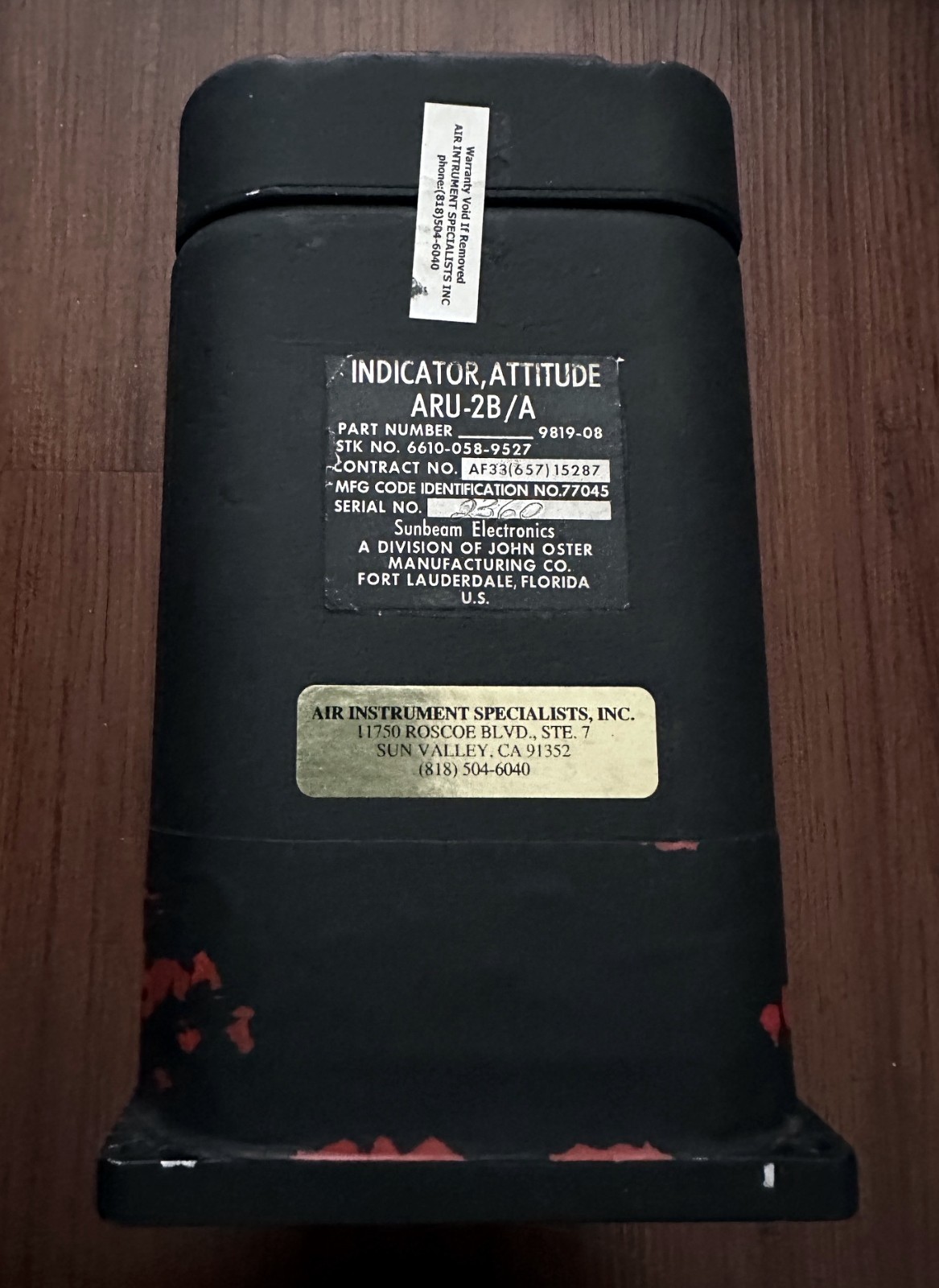 Sunbeam Attitude Indicator ARU-2B
