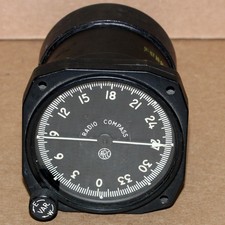 Vintage Aircraft Radio Compass ADF