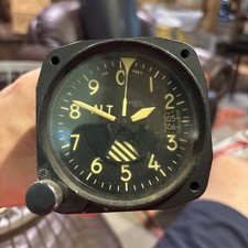 Vintage Kollsman Aircraft Altimeter WWII