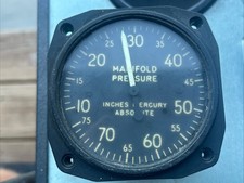 Vintage Military Aircraft Manifold Pressure