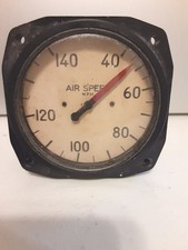 VTG. AIRSPEED INDICATOR CREAM FACE