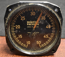 WWII Aircraft Manifold Pressure Gauge