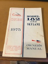 1975 Cessna 182 Skylane Owner's Manual