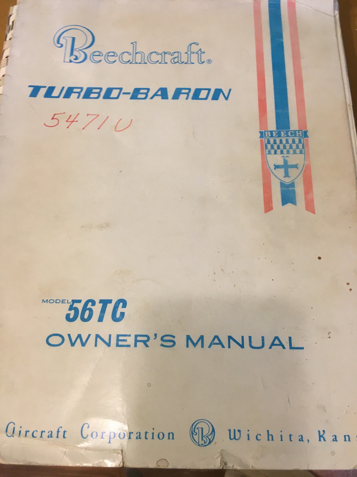 Beechcraft Turbo-Baron 56TC Owner's Manual