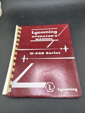 Lycoming IO-540 Engine Operator's Manual
