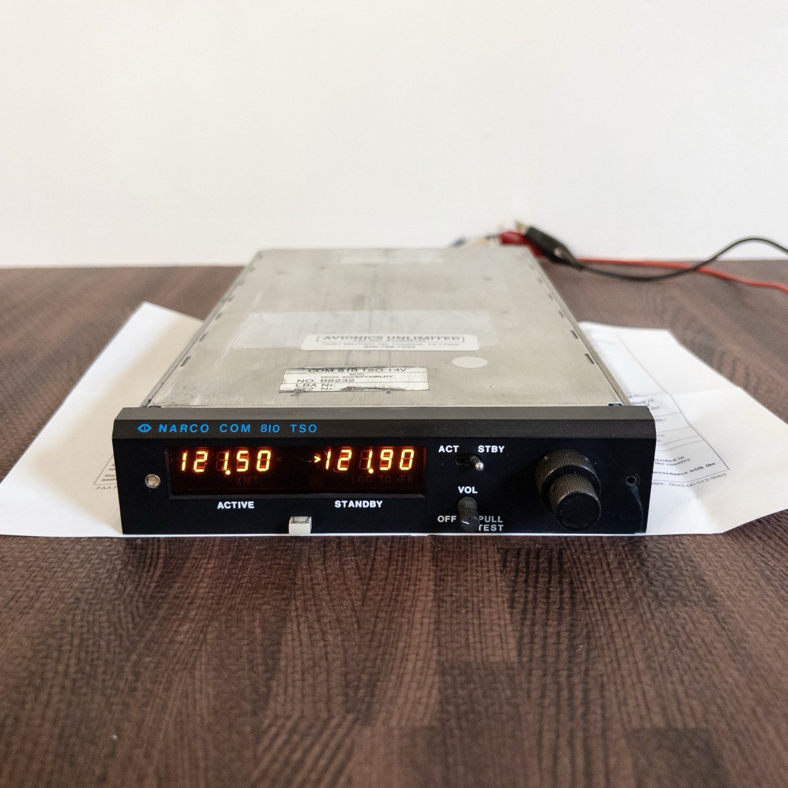 Narco COM 810 TSO VHF COM