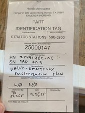 27441482-06 VALVE EMERGENCY PRESSURIZATION SV