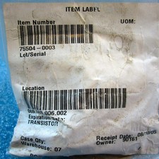 75504-0003 TRANSISTOR, AVIATION AIRCRAFT AIRPLANE