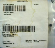 75613-0001 TRANSISTOR, AVIATION AIRCRAFT AIRPLANE