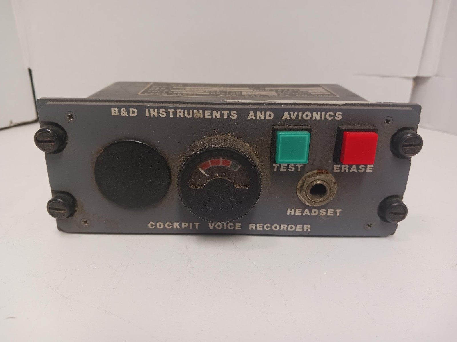 B&D Instruments & Avionics CVR Control Unit