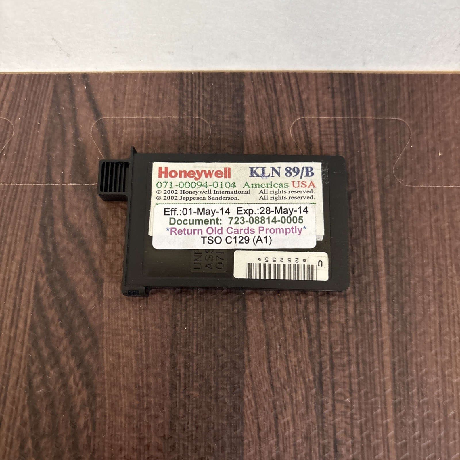 Bendix King KLN 89B GPS Data Card