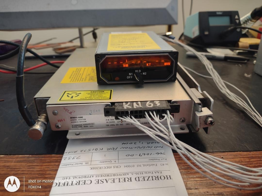 Bendix King KN 63 DME W/ 8130s