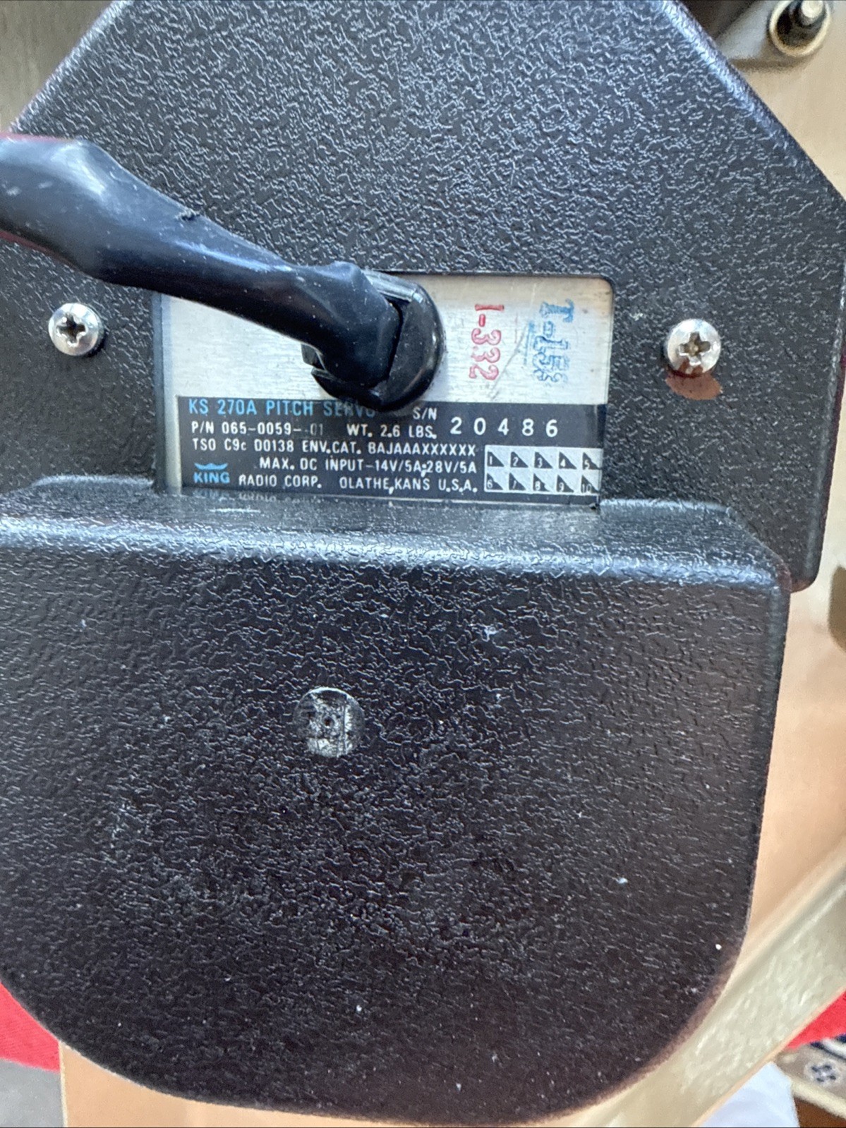 Bendix King KS 270A Pitch Servo PN