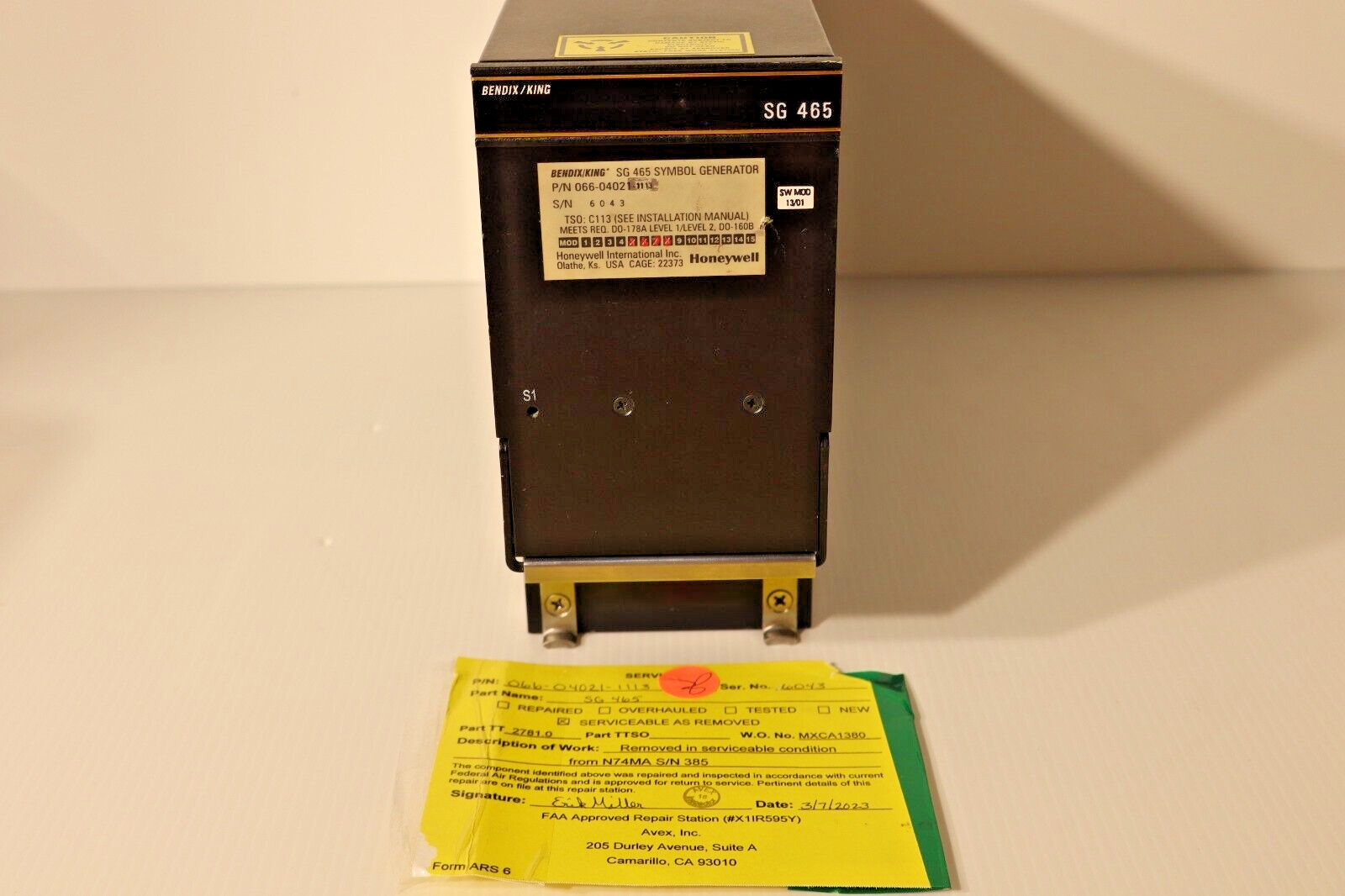 Bendix King SG 465 Symbol Generator 066-04021-1113