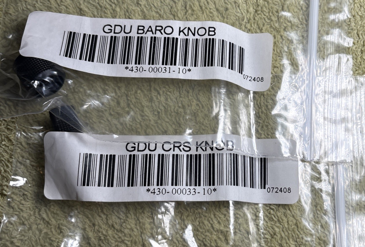 Garmin GDU Baro Knob PN 430–0