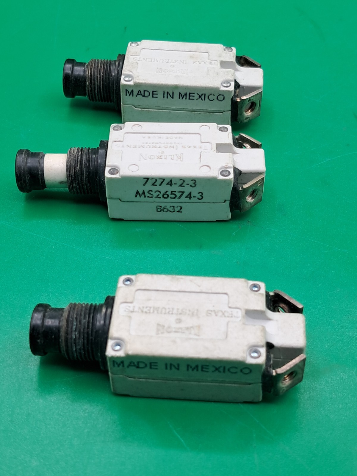 Klixon 7274-2-3 ,MS 26574-3 Aircraft Circuit