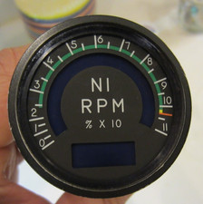 LITTON INDICATOR TACHOMETER P/N 94290203-01, - N1