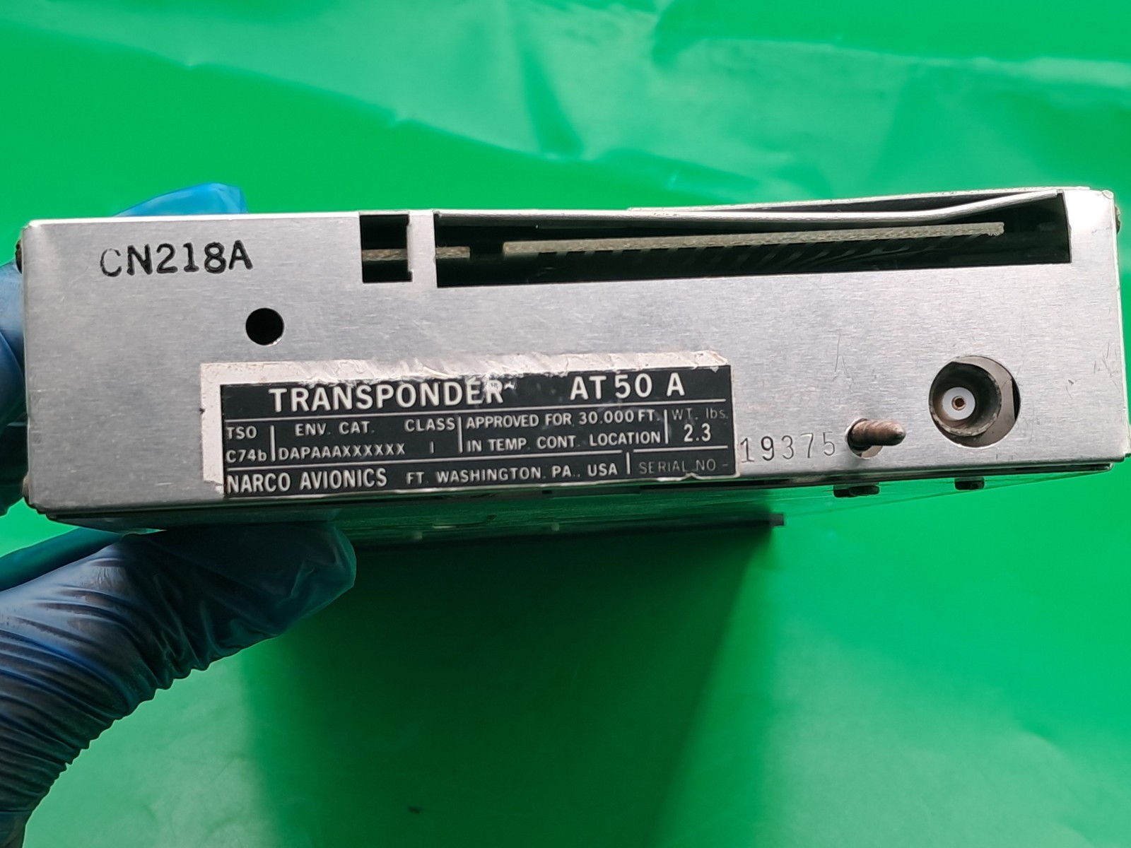 Narco AVIONICS AT 50 A TRANSPONDER-