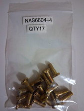 NAS6604-4 Aircraft Bolts. Drilled Head