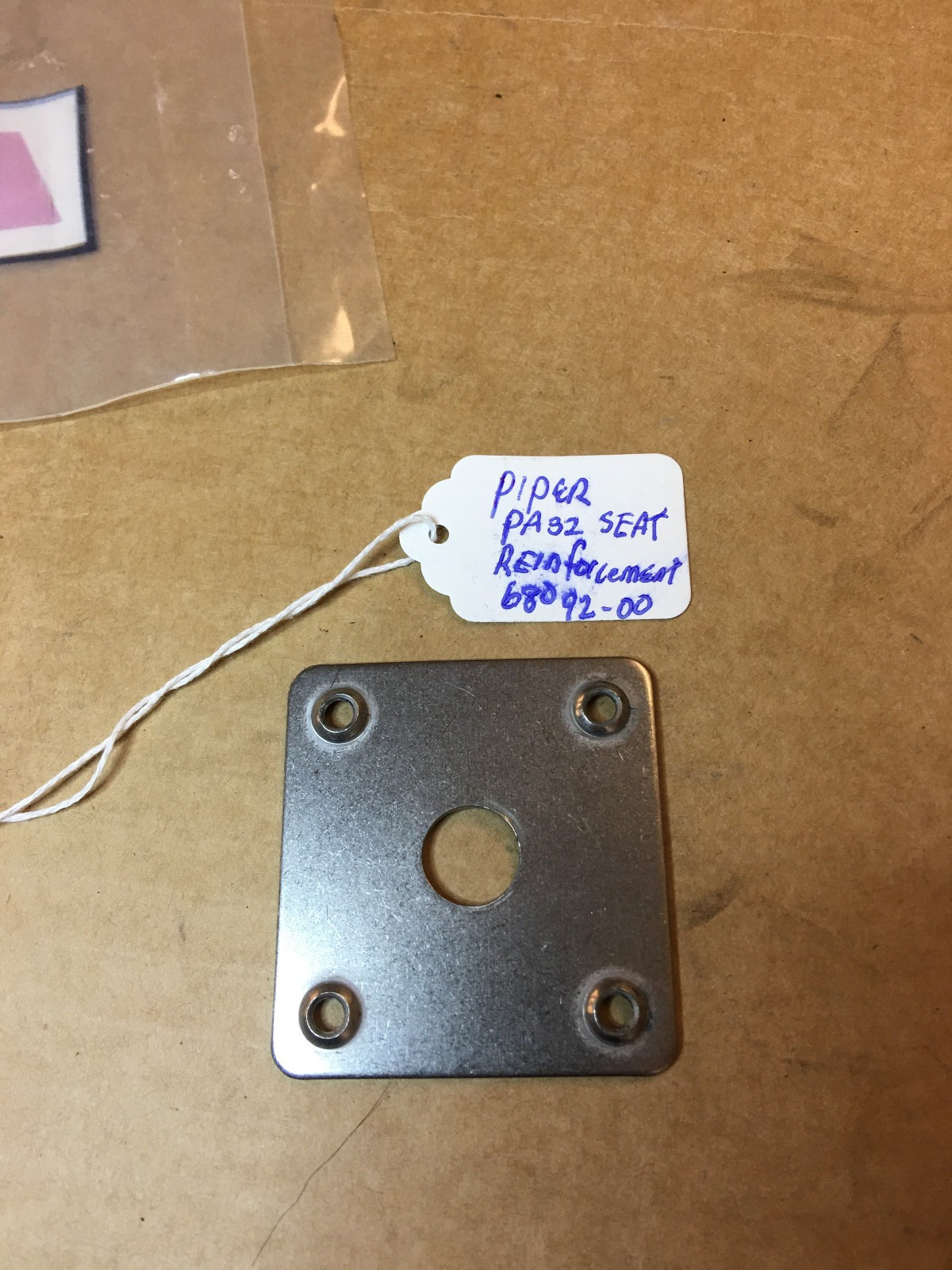 Piper PA 32 Seat Reinforcement 68092-00