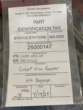 S200-0012-00 FLIGHT DECK VOICE RECORDER