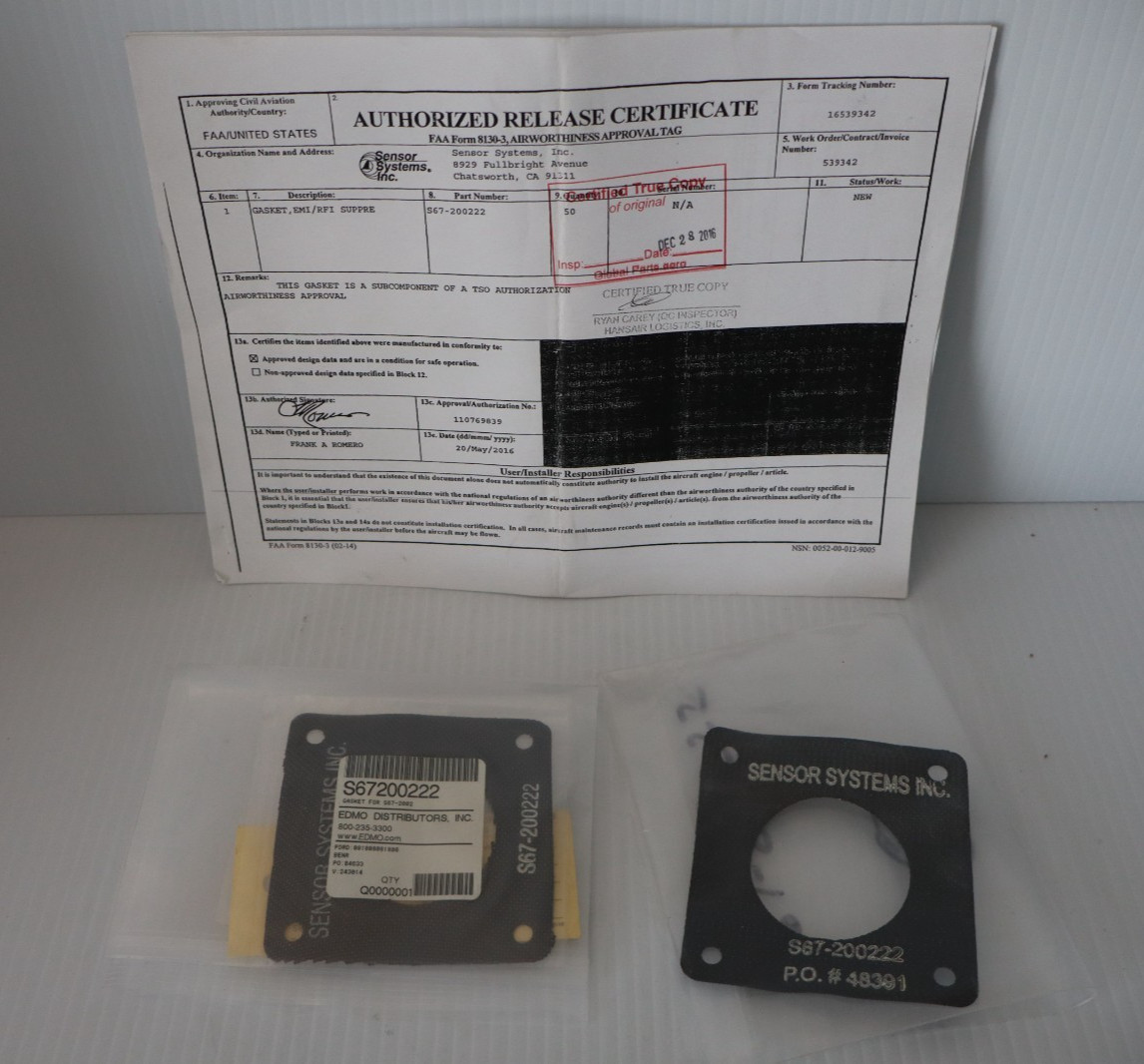 Sensor Systems S67-200222 Antenna Gasket with FAA