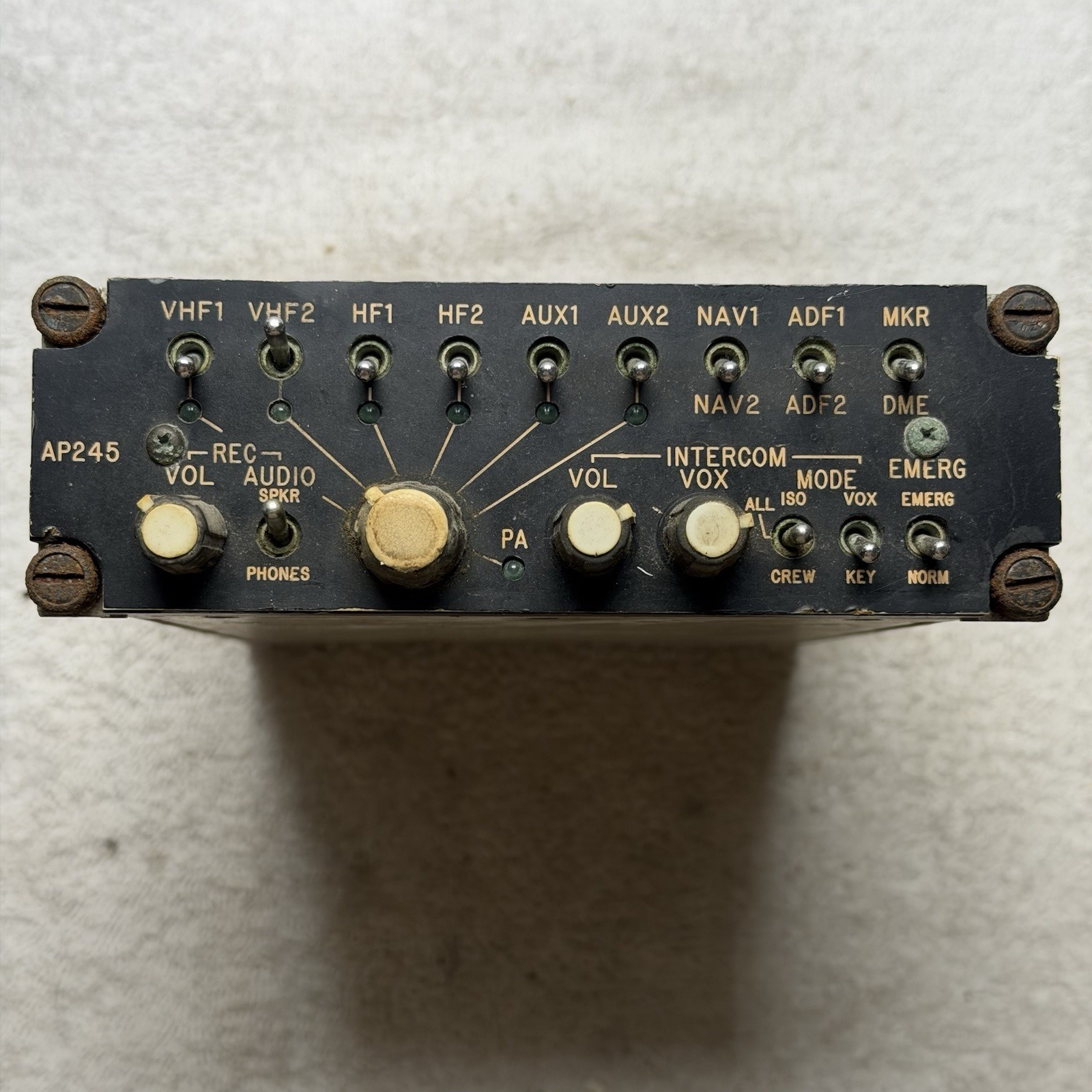 Western Avionics AP245 Audio Panel 245-0-00 W/