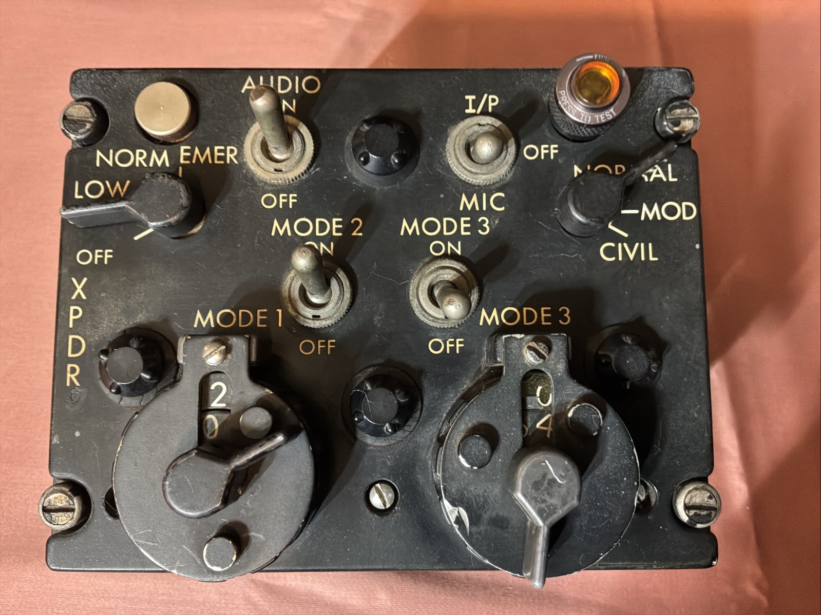 1971 Wilcox Vintage Vietnam War C-2714/APX-44 Transponder
