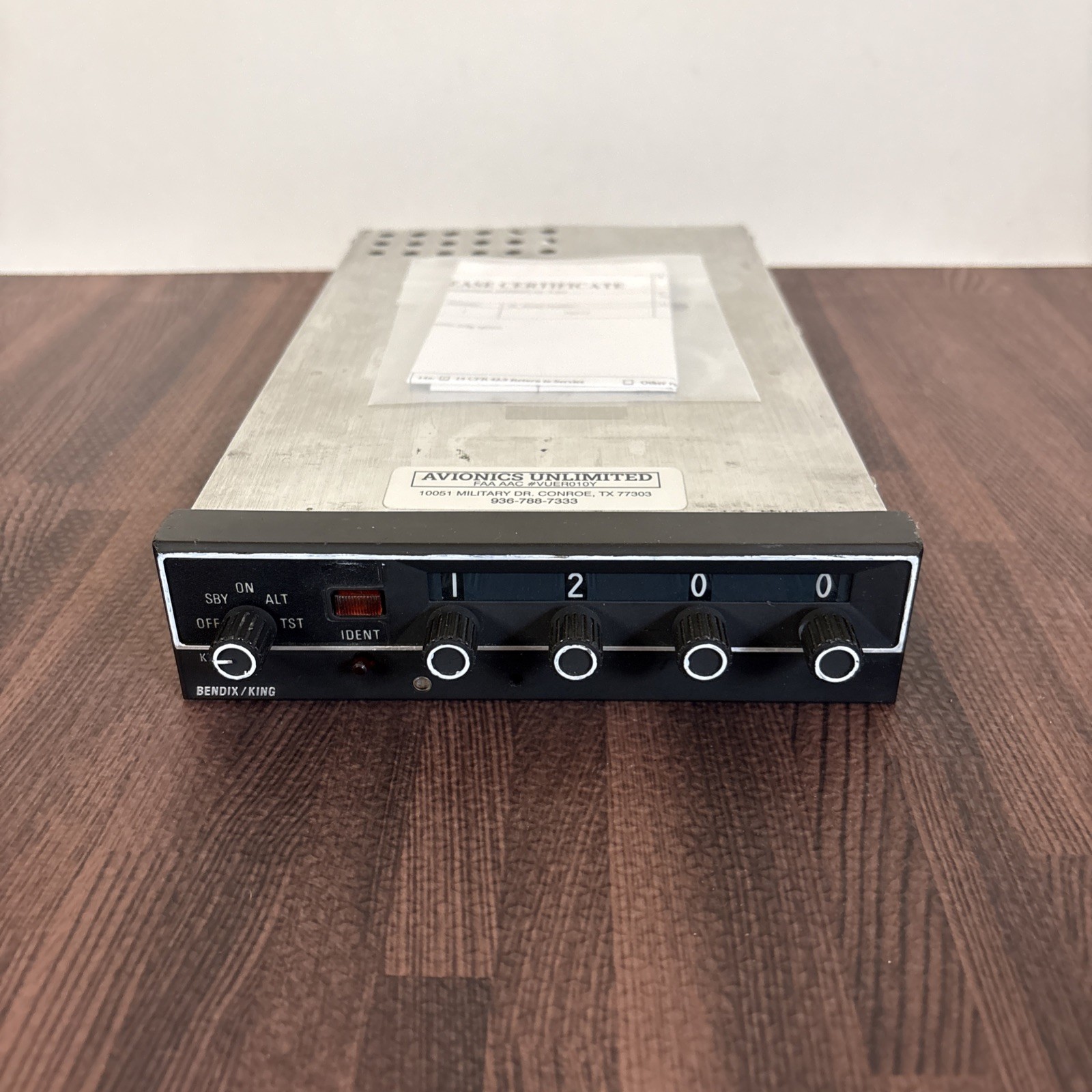 Bendix King KT 76A Transponder PN 066-1062-02 w
