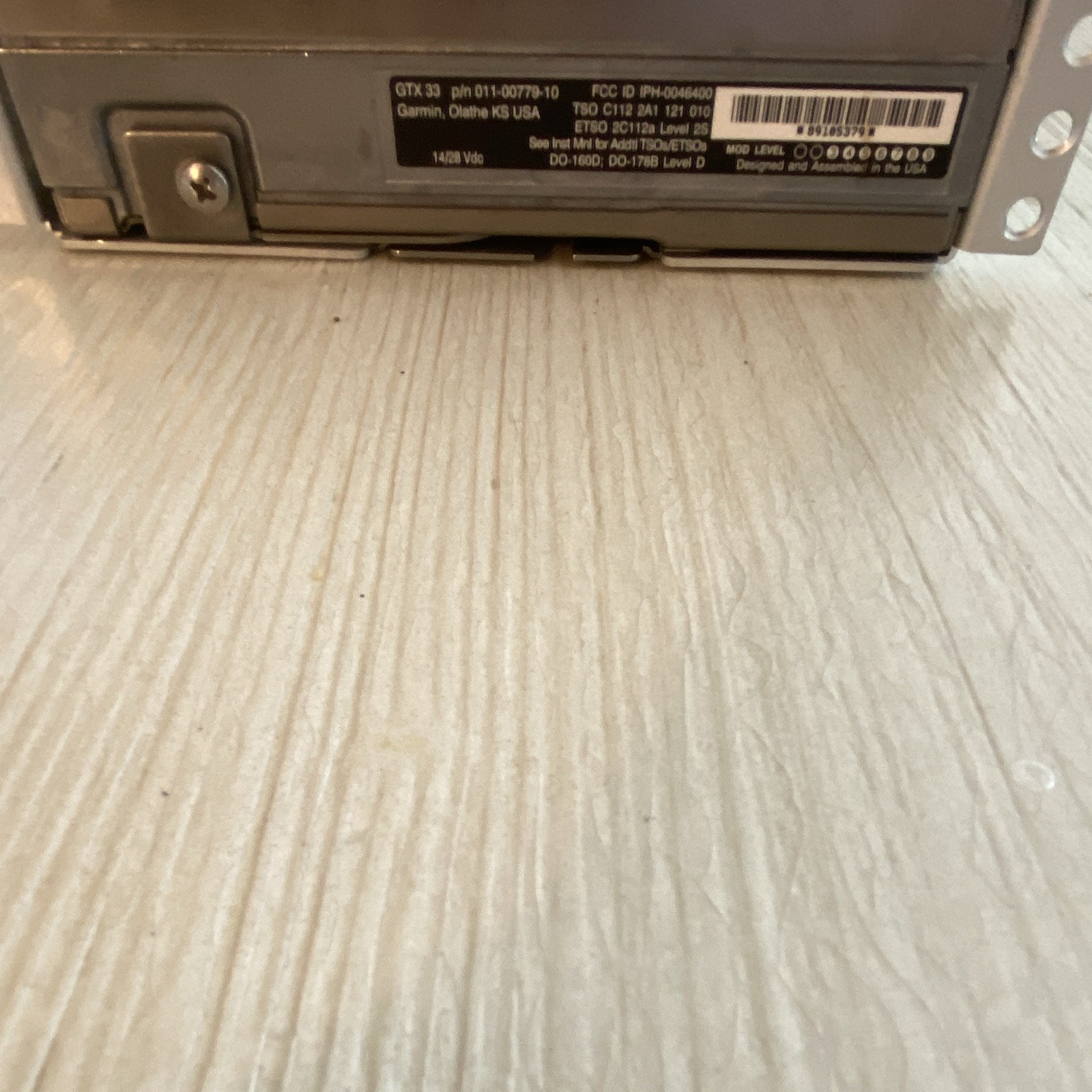 Garmin GTX-33 Remote Transponder Part Number