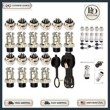 10Pcs GX16 16mm 8 Pin