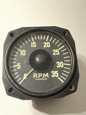 1942 WWII Aircraft Tachometer (rpm Indicator),