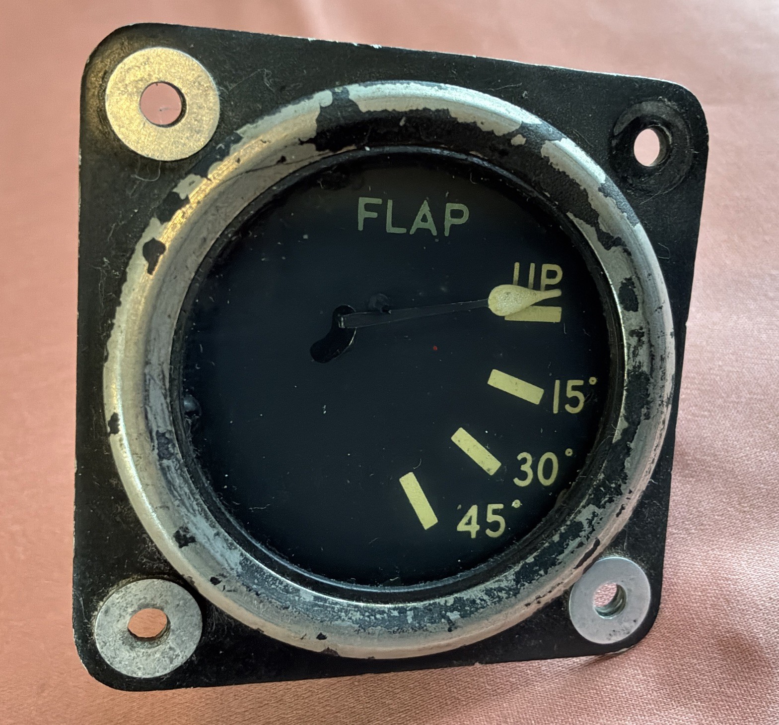 1956 Beechcraft Vintage Flap Position Indicator Gauge