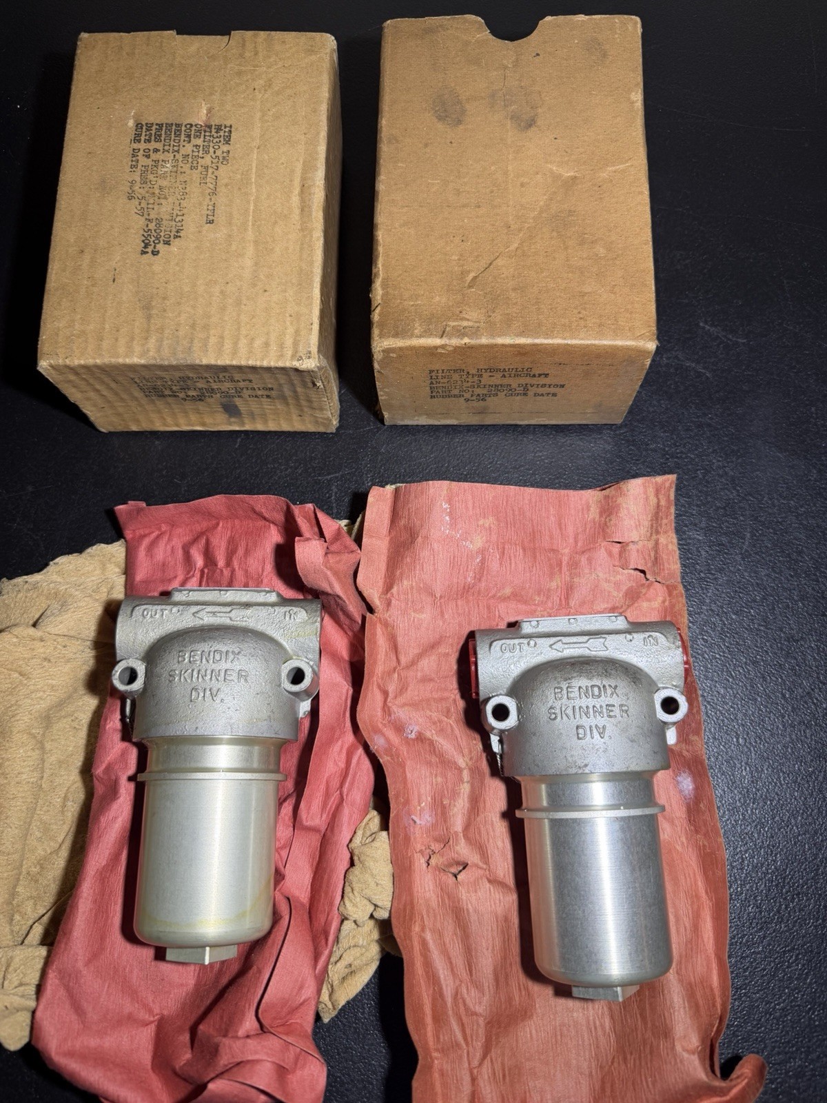 1956 Bendix King NOS Bendix Aircraft Hydraulic Filter