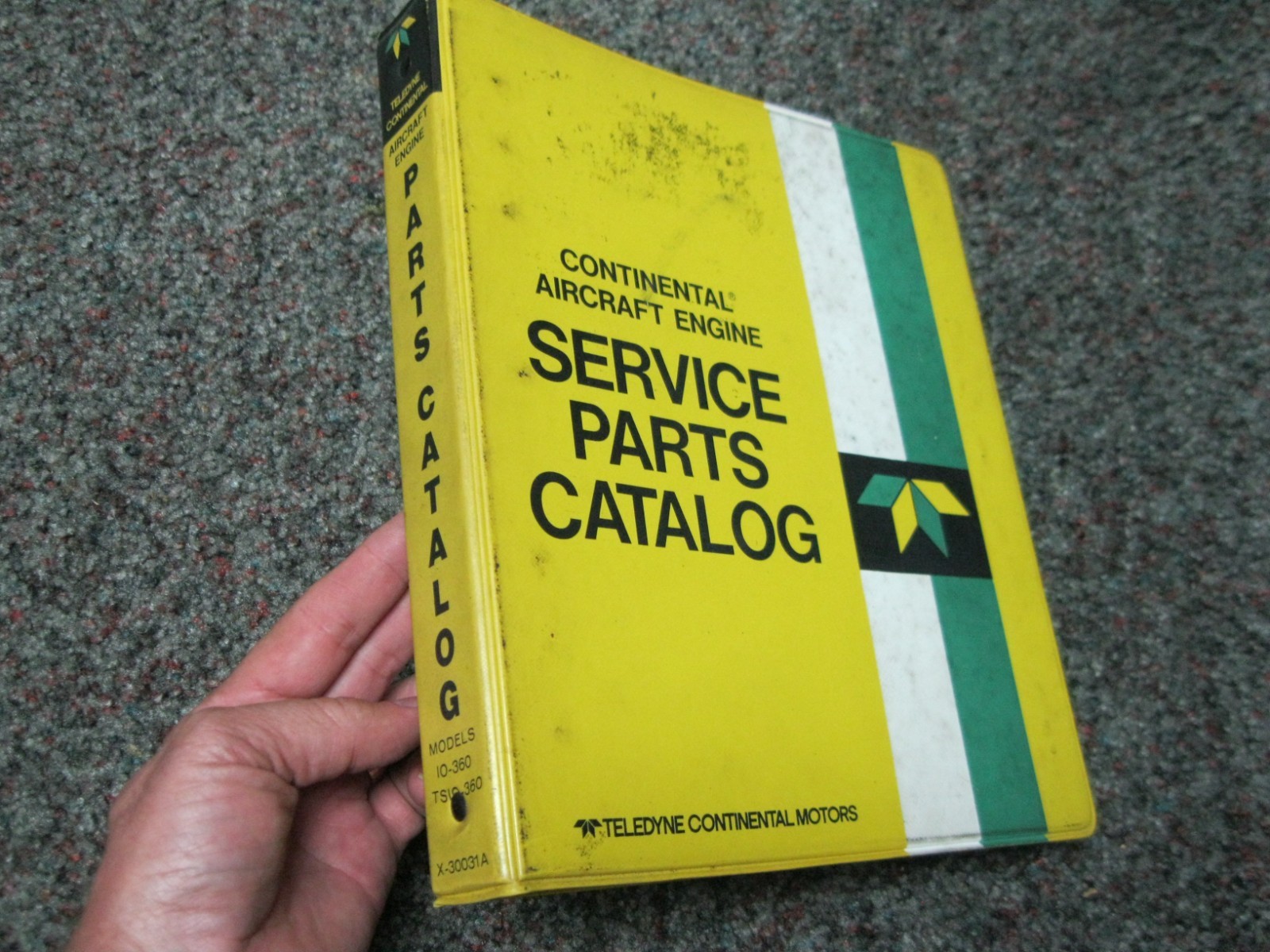 1978 Continental X30031A engines IO360, TSIO360 &